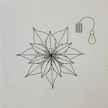 Lade das Bild in den Galerie-Viewer, Papierstern mit Beleuchtung