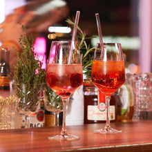 Lade das Bild in den Galerie-Viewer, bunte Mischung - 10 bunte Glastrinkhalme