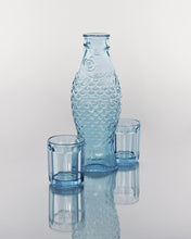 Lade das Bild in den Galerie-Viewer, Set Karaffe mit 2 Bechern in blau - Paola Navone
