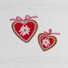 Lade das Bild in den Galerie-Viewer, Geschirrtuch 2 Herzen Edelweiß - Vista Portuguese