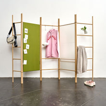 Lade das Bild in den Galerie-Viewer, Kleiderleiter aus Eiche natur mit Add On von Raumgestalt