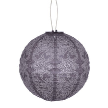 Lade das Bild in den Galerie-Viewer, LED Solar Laterne - Marrakesh Rund - 30cm - Lila