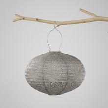 Lade das Bild in den Galerie-Viewer, LED Solar Laterne Paisley Oval - 40 cm - Taupe