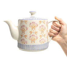 Lade das Bild in den Galerie-Viewer, Teekanne und Teetasse RETROFLORIA