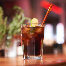 Lade das Bild in den Galerie-Viewer, bunte Mischung - 10 bunte Glastrinkhalme