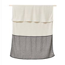 Lade das Bild in den Galerie-Viewer, Aymara Plaid Rib Creme - Tagesdecke aus feinster Alpakawolle
