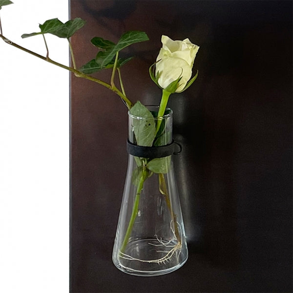 Labor Vase - mit magnetischer Halterung