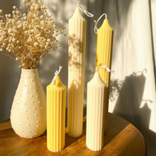 Lade das Bild in den Galerie-Viewer, Tower Candle Stabkerze gerippt - Niki Candle