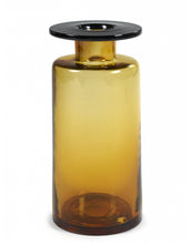 Lade das Bild in den Galerie-Viewer, Vase - bernsteinfarbene Vase Wind & Fire von Marie Michielssen