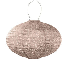 Lade das Bild in den Galerie-Viewer, LED Solar Laterne Paisley Oval - 40 cm - Taupe
