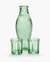 Lade das Bild in den Galerie-Viewer, Set Karaffe mit 2 Bechern in grün - Paola Navone
