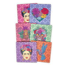 Lade das Bild in den Galerie-Viewer, Frida Kahlo Untersetzer 6er Set - Escapulario
