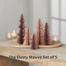Lade das Bild in den Galerie-Viewer, Papierbäume zur winterlichen Dekoration
