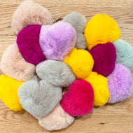 Schlüsselanhänger - flauschiges Herz