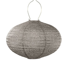 Lade das Bild in den Galerie-Viewer, LED Solar Laterne Paisley Oval - 40 cm - Taupe
