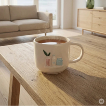 Lade das Bild in den Galerie-Viewer, Tasse Brunetta mit 3D Detail - Keramik

