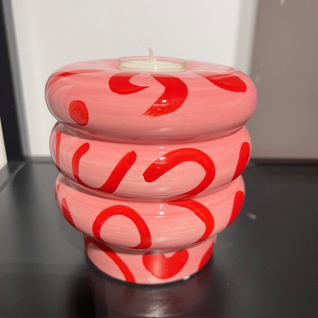 Vase und Teelichthalter Leopardo Lindo - Que Rico